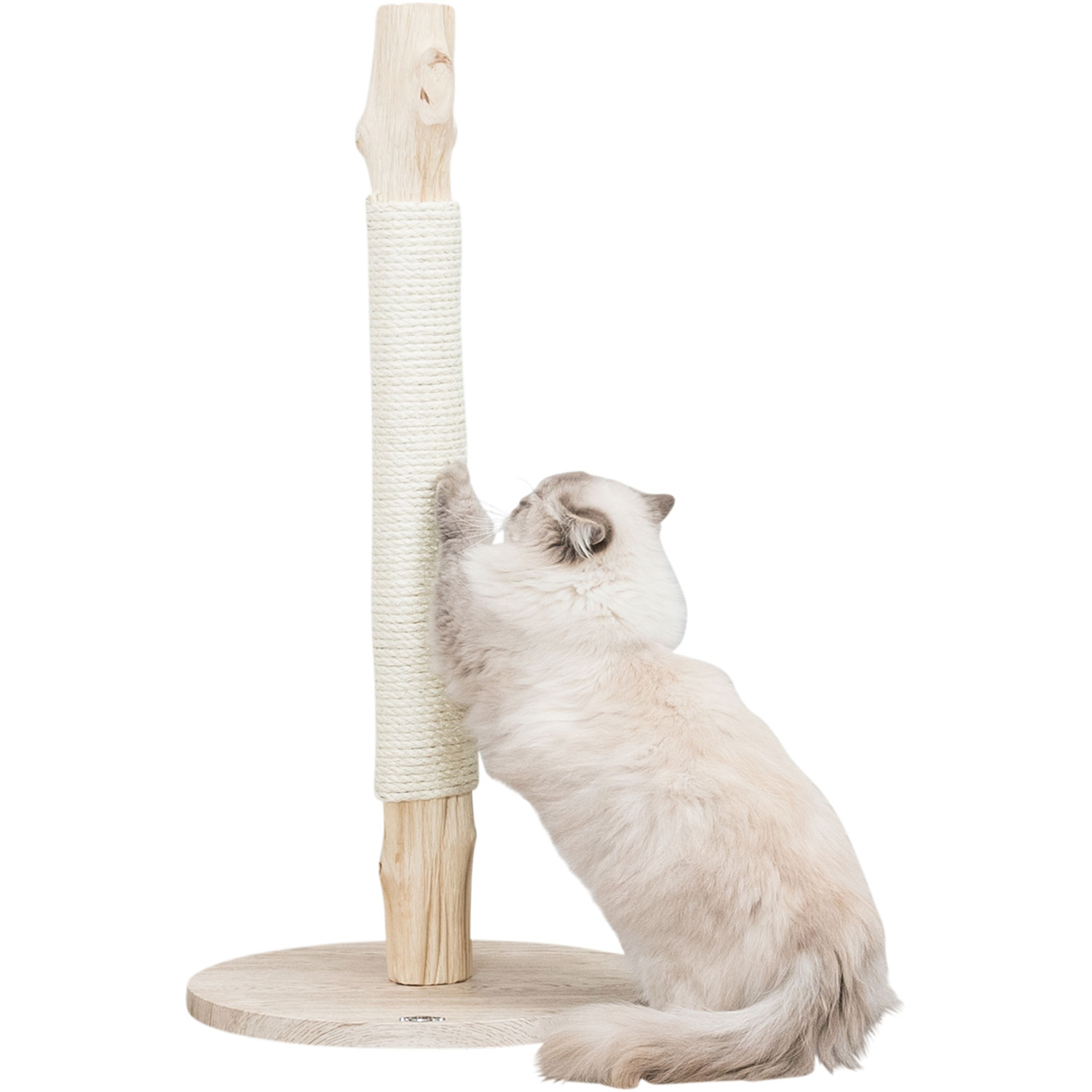 Scratching post genuine wood 93 cm Beige TRIXIE