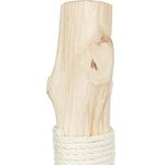 Poste rascador, madera natural, 93 cm, Beige