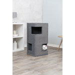 Gabriel cat tower, felt/sisal, 78 cm, grey