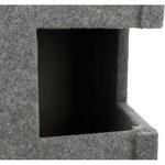 Gabriel cat tower, felt/sisal, 78 cm, grey