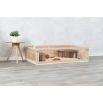 Indoor run, guinea pigs, wood/plastic, 114 × 30 × 74 cm