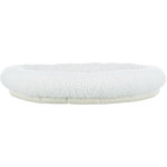 Rabbit face cuddly bed, oval, 40 × 33 cm, wool-white