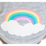 Sudadera Rainbow Falls, S, 33 cm, Gris claro