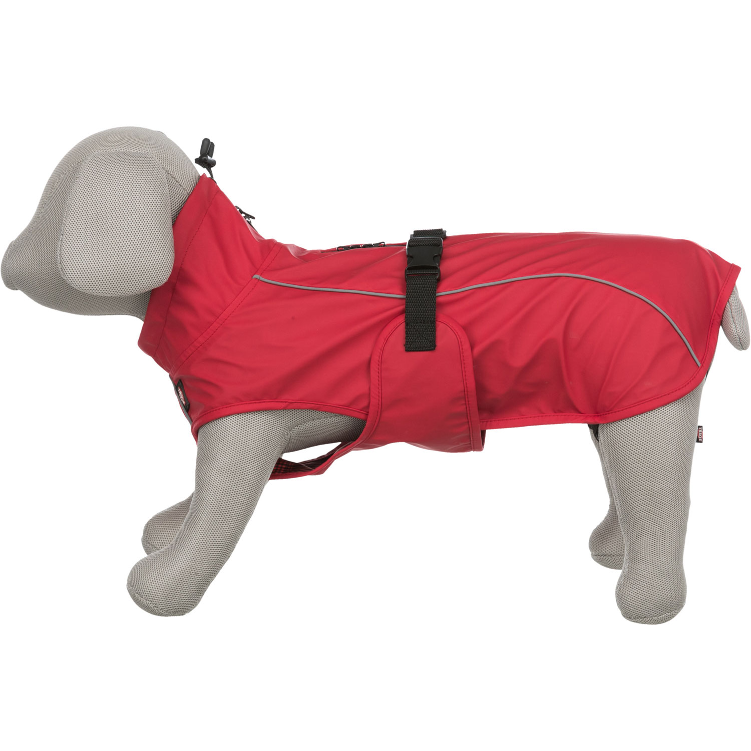 TRIXIE Impermeabile Vimy Per Cani Taglia XL – Turchese, Con Chiusure Regolabili E Parti Riflettenti