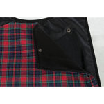 Hermy coat, S: 43 cm, black/red
