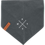 BE NORDIC Pañuelo, M, 40 cm, Gris oscuro con estampado de Rosa de los vientos