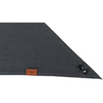 BE NORDIC Pañuelo, M, 40 cm, Gris oscuro con estampado de Rosa de los vientos