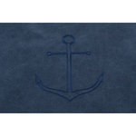 BE NORDIC Cojín Föhr, 120 × 90 cm, Azul oscuro