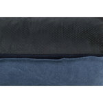 BE NORDIC Föhr cushion, with rim, 120 × 90 cm, dark blue