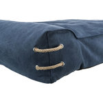 BE NORDIC Föhr cushion, with rim, 120 × 90 cm, dark blue