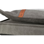 BE NORDIC Föhr mattress, with topper, 100 × 70 cm, dark grey