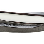 BE NORDIC Föhr mattress, with topper, 100 × 70 cm, dark grey