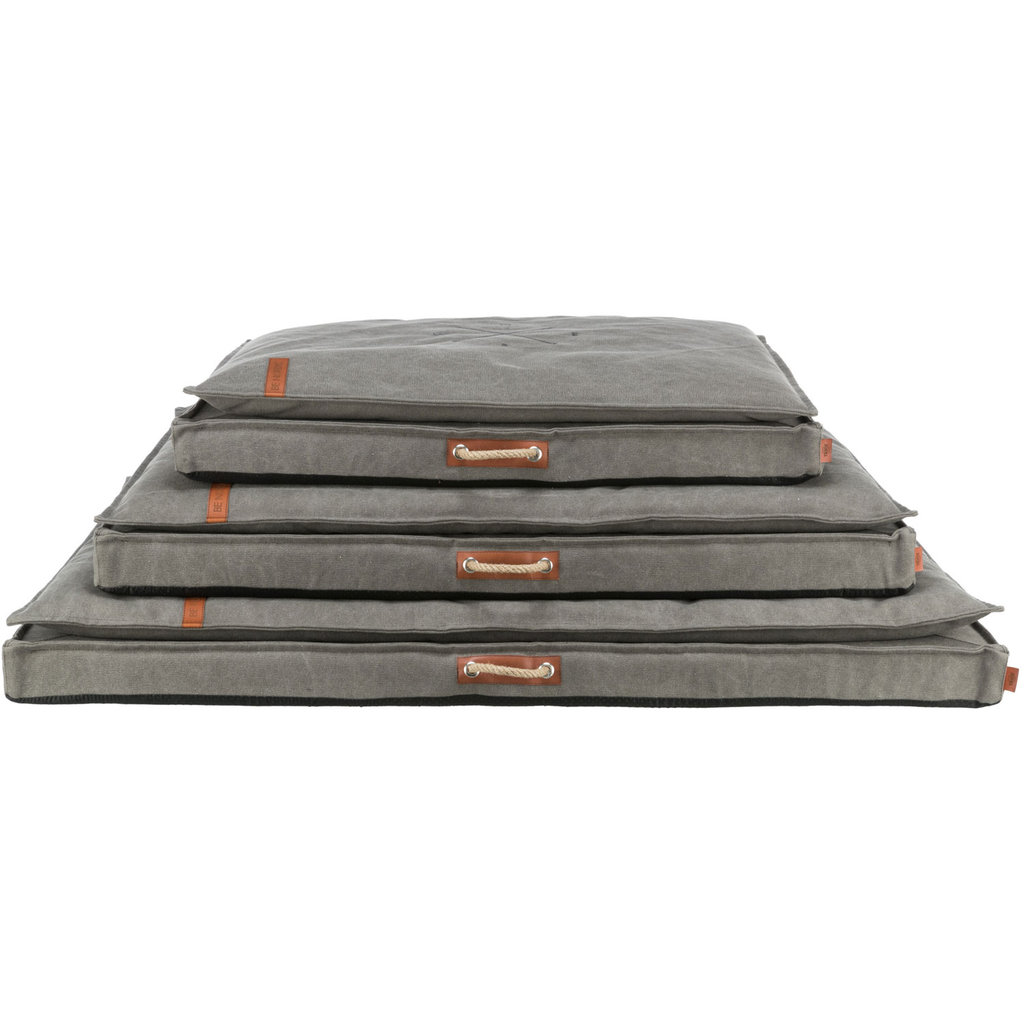 BE NORDIC Föhr mattress, with topper, 80 × 60 cm, dark grey