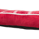 Lumi cushion, square, 70 × 50 cm, red/white