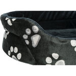 Jimmy bed, oval, 110 × 95 cm, black