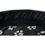 Jimmy bed, oval, 110 × 95 cm, black