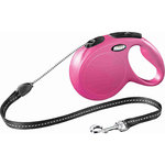 flexi New CLASSIC, Cuerda enrollable, M, 8 m, Rosa