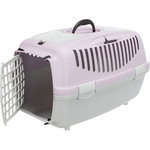 Capri 2 transport box, XS–S: 37 × 34 × 55 cm, light grey/light lilac