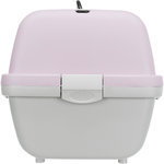 Capri 2 transport box, XS–S: 37 × 34 × 55 cm, light grey/light lilac