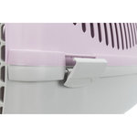 Capri 2 transport box, XS–S: 37 × 34 × 55 cm, light grey/light lilac