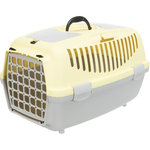 Capri 2 transport box, XS–S: 37 × 34 × 55 cm, light grey/yellow