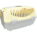 Capri 2 transport box, XS–S: 37 × 34 × 55 cm, light grey/yellow