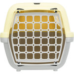 Capri 2 transport box, XS–S: 37 × 34 × 55 cm, light grey/yellow