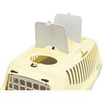 Capri 2 transport box, XS–S: 37 × 34 × 55 cm, light grey/yellow