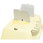Capri 2 transport box, XS–S: 37 × 34 × 55 cm, light grey/yellow