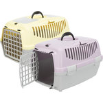 Capri 2 transport box, XS–S: 37 × 34 × 55 cm, light grey/yellow