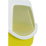 Vico cat litter tray, with hood, 40 × 40 × 56 cm, lime/white