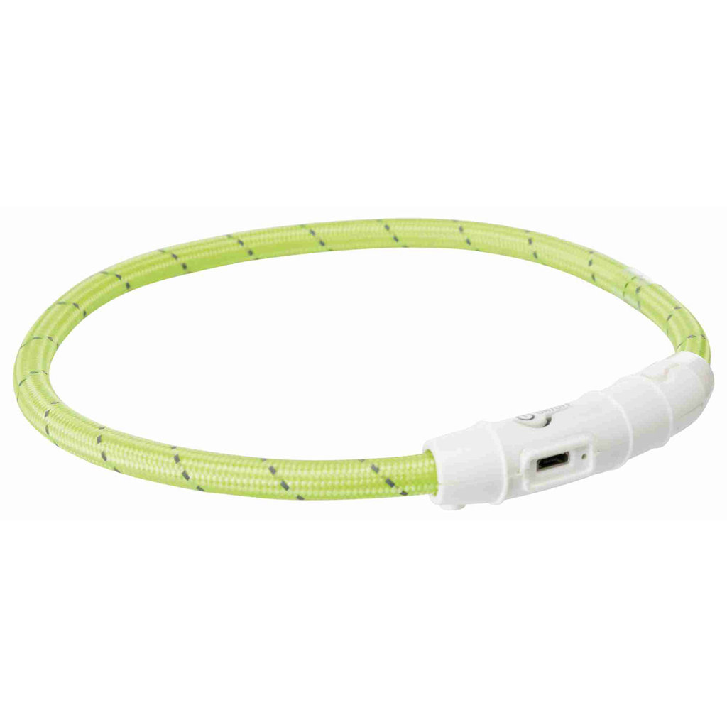 Flash light ring USB, XS–S: 35 cm/ø 7 mm, yellow