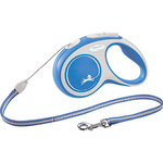 flexi New COMFORT, cord leash, M: 8 m, blue