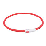Flash light ring USB, silicone, XS–XL: 70 cm/ø 10 mm, white