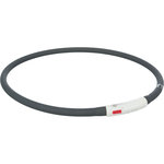 Collar de Aro Flash USB, XS–XL, 70 cm/ø 10 mm, Negro