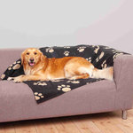 Manta Barney, 150 x 100 cm, Negro-Beige