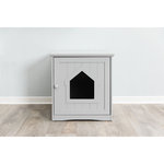 Casa para WC Gatos, 49 × 51 × 51 cm, gris