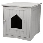 Casa para WC Gatos, 49 × 51 × 51 cm, gris