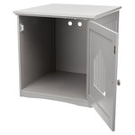 Casa para WC Gatos, 49 × 51 × 51 cm, gris