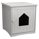 Casa para WC Gatos, 49 × 51 × 51 cm, gris