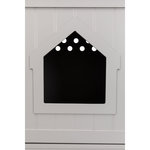 Casa para WC Gatos, 49 × 51 × 51 cm, gris