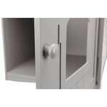 Casa para WC Gatos, 49 × 51 × 51 cm, gris