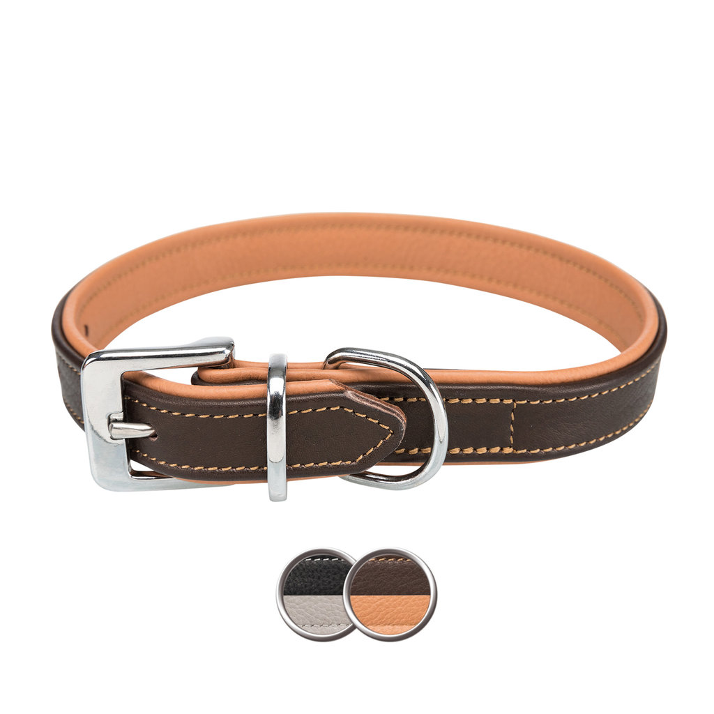 Collar Active Comfort, S: 31–37cm/25mm, Marrón/Marrón Claro