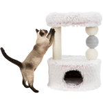 Harvey scratching post, 73 cm, white-pink