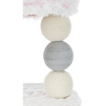 Poste Rascador Harvey, 73 cm, Blanco-rosa