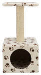 Junior Zamora scratching post, 60 cm, beige with paw prints