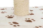 Junior Zamora scratching post, 60 cm, beige with paw prints