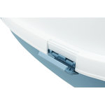 Primo XXL Top cat litter tray with hood, 56 × 47 × 71 cm, blue/white