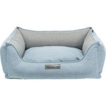 Cama Lona, cuadrado, 80 × 60 cm, Azul Claro/Gris