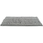 Alfombrilla Absorbe Suciedad, impermeable, 120 × 80 cm, Gris